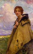 Charles-Amable Lenoir La Bergere oil on canvas